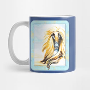 Masked Afghan Hound. Mug